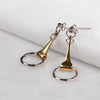 Camden - Equestrian Horse Bit Earring in Two Tone