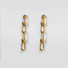 Bellamy - Horseshoe Link Earring in Gold