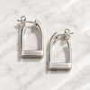 Keenland - Silver Equestrian Riding Stirrup Earring