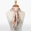 Hunt Club - Stylized Equestrian Scarf in Ivory and Dusty Pink