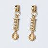 Prism - Pearl Horseshoe Coin Earring