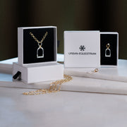 Denby Stirrup Earrings - Two Tone