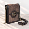 Talisman - Horse Bit Lock Phone Bag Brown on Brown