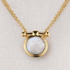 Adele - Moonstone Equestrian Horse Bit Necklace in Gold - Urban - Equestrian