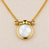 Adele - Moonstone Equestrian Horse Bit Necklace in Gold - Urban - Equestrian