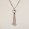 Aria - Chain Tassel Equestrian Horse Bit Necklace in Silver - Urban - Equestrian
