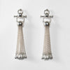 Aria - Chain Tassel Horse Bit Equestrian Earring in Silver - Urban - Equestrian