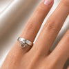 Ariston Horse Bit Equestrian Ring in Silver - Urban-Equestrian