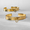 Ariston - Stylized Horse Bit and 14K Gold on Brass Bracelet - Urban - Equestrian