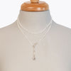Aurora - Moonstone & Silver Horseshoe Coin Strand Necklace - Urban - Equestrian