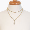Aurora - Pyrite Silver & Gold Horseshoe Coin Strand Necklace - Urban - Equestrian