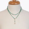 Aurora - Turquoise & Silver Horseshoe Coin Strand Necklace - Urban - Equestrian