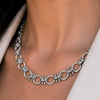 Bocara - Horse Bit Chain Link Equestrian Necklace in Silver - Urban - Equestrian