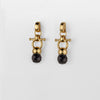 Brioette - Black Onyx Horse Bit Earring Equestrian in Gold (Copy) - Urban - Equestrian