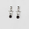 Briolette - Black Onyx Horse Bit Equestrian Earring in Silver - Urban - Equestrian