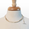 Cadence - Convertible Equestrian Curb Chain T - Bar Necklace in Silver - Urban - Equestrian