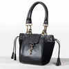 Cassidy - Luxury Leather Bucket Handbag in Black - Urban - Equestrian