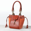 Cassidy - Luxury Leather Bucket Handbag in Cognac - Urban - Equestrian