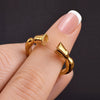 Cavallo - Horse Hooves Equestrian Ring in Gold - Urban-Equestrian
