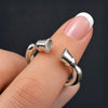 Cavallo - Horse Hooves Equestrian Ring in Silver - Urban-Equestrian