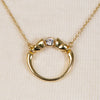 Cavallo - Moissanite Horseshoe Necklace 14K Gold Vermeil - Urban - Equestrian
