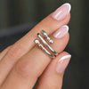 Cavallo - Spiral Horse Hoof Equestrian Ring in silver - Urban-Equestrian