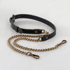 Chain & Leather shoulder Strap - Black - Urban-Equestrian