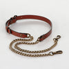 Chain & Leather shoulder Strap - Cognac - Urban-Equestrian