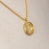 Chauncy Pave Horseshoe Necklace elegant Gold Horseshoe Pendant - Urban - Equestrian