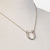 Classique - Horseshoe Pendant and Rolo Chain Sterling Silver Necklace - Urban - Equestrian