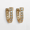 Colton - Diamond Cut Horseshoe Coin Earring in Gold - Urban - Equestrian