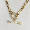 Cortina - Cuban Chain Horseshoe Necklace in Gold - Urban - Equestrian