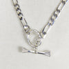 Cortina - Cuban Chain Horseshoe Necklace in Silver - Urban - Equestrian