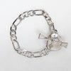 Cortina - Cuban Chain Western Stirrup Bracelet in Silver - Urban - Equestrian