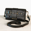 Dalton - Italian Leather Horse Bit Crossbody Bag in Black - Urban - Equestrian