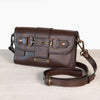 Dalton - Italian Leather Horse Bit Crossbody Bag in Deep Brown - Urban - Equestrian