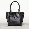 Del Rey - Equestrian Horse Bit Tote Bag in Black Italian Leather - Urban - Equestrian