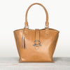 Del Rey - Equestrian Horse Bit Tote Bag in Caramel Italian Leather - Urban - Equestrian