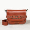 Delaney - Equestrian Stirrup Crossbody Luxury Leather Handbag in Cognac - Urban - Equestrian