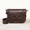 Delaney - Equestrian Stirrup Crossbody Luxury Leather Handbag in Deep Brown - Urban - Equestrian