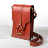 Devon Deluxe Phone Bag - Luxury Leather Handbag in Cognac - Urban - Equestrian