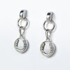 Dorado - Horseshoe Coin Earring in Silver - Urban - Equestrian