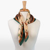 Empire - Stylized Equestrian Pattern in Emerald Silk Scarf - Urban - Equestrian