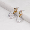 Equinox - Equestrian Horseshoe Earring Two Tone - Urban - Equestrian