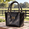 Horsebit Talisman -Black on Black Tote - Urban-Equestrian