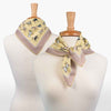 Hunt Club - Stylized Equestrian Pattern in Yellow Fine Cotton Scarf - Urban - Equestrian
