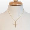 Keepsake - Moonstone and 14K Gold Vermeil Cross Necklace - Urban - Equestrian