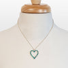 Keepsake - Turquoise and Sterling Silver Heart Charm Necklace - Urban - Equestrian