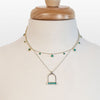 Keepsake - Turquoise and Sterling Silver Stirrup Charm Necklace - Urban - Equestrian