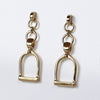 Langley - Equestrian Riding Stirrup Earring in Gold - Urban - Equestrian